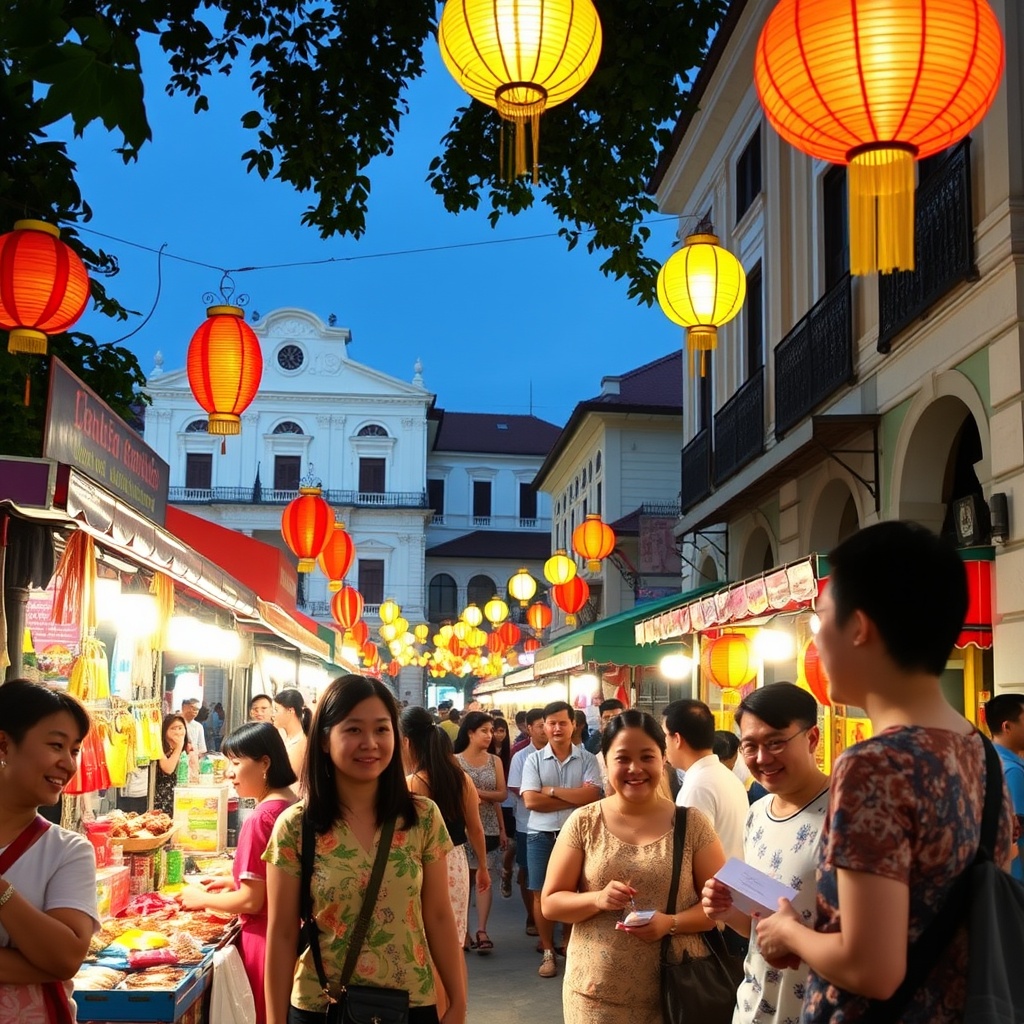 Festive celebration in town