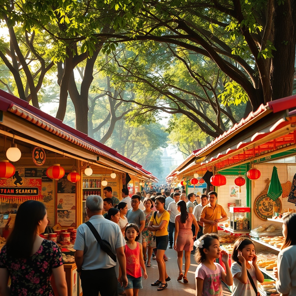 Old-town festival celebration